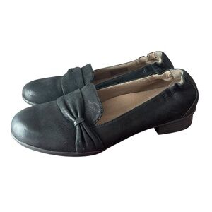Dansko Black Women's Flats with Bow Detail